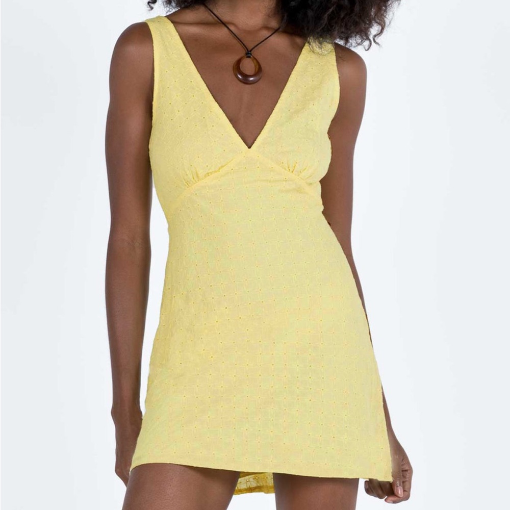Princess Polly Nellie mini dress yellow